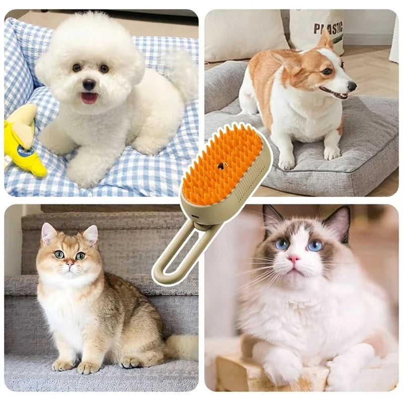 Cepillo 3-en-1 para Mascotas